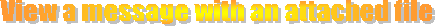 View a message with an attached file